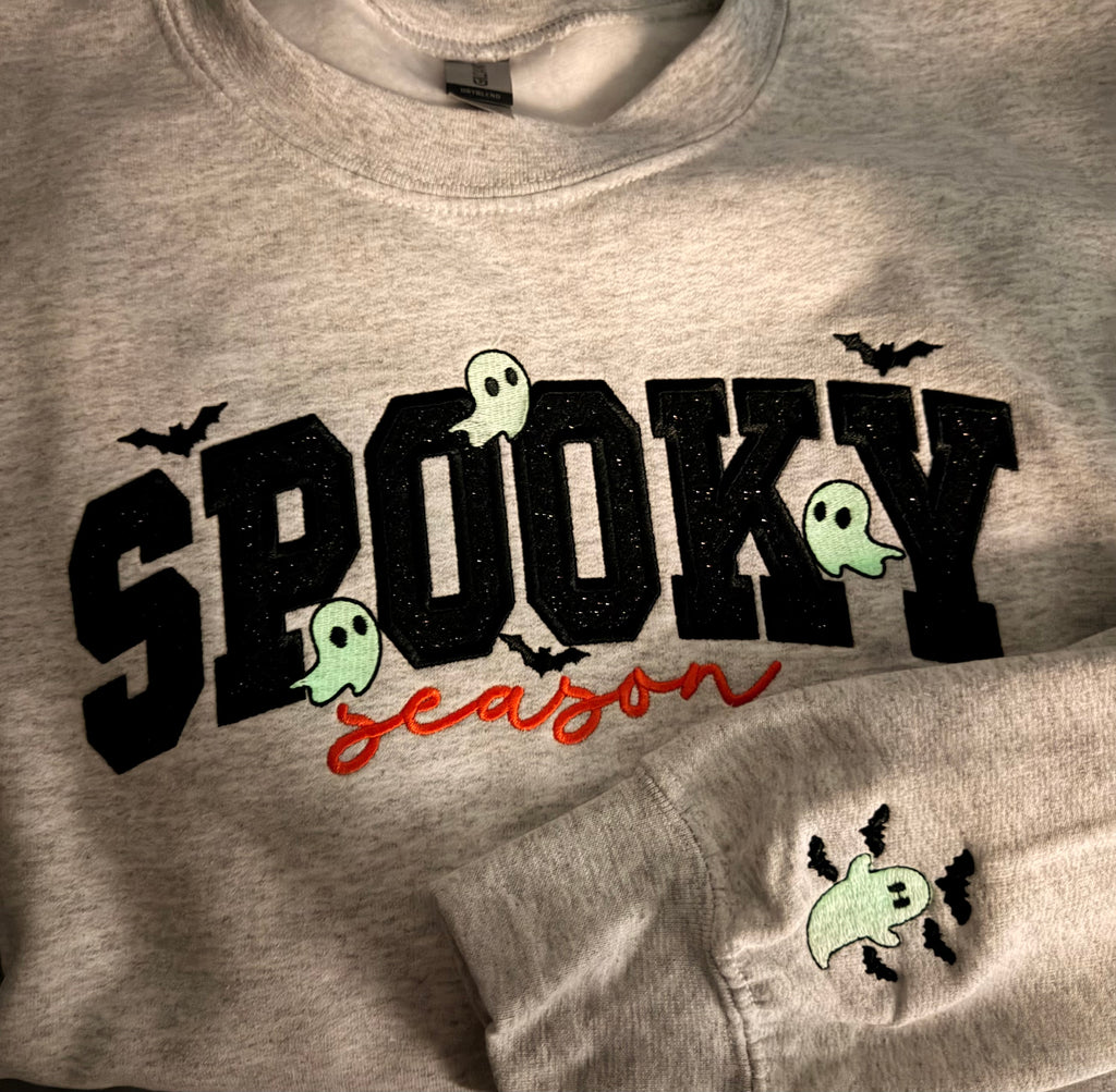 Spooky Season Embroidered Crewneck