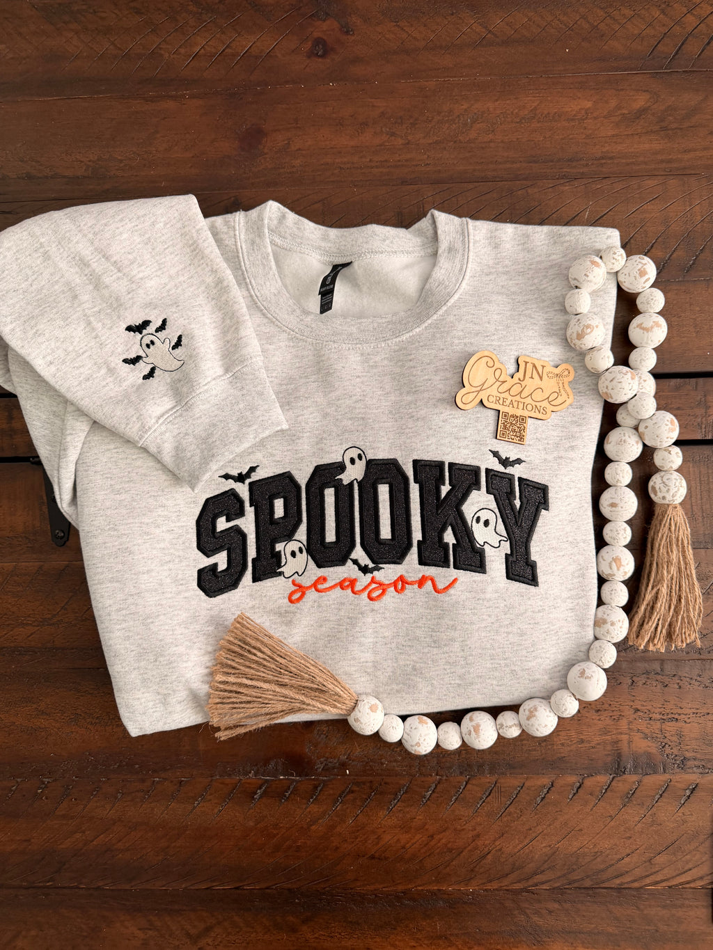 Spooky Season Embroidered Crewneck